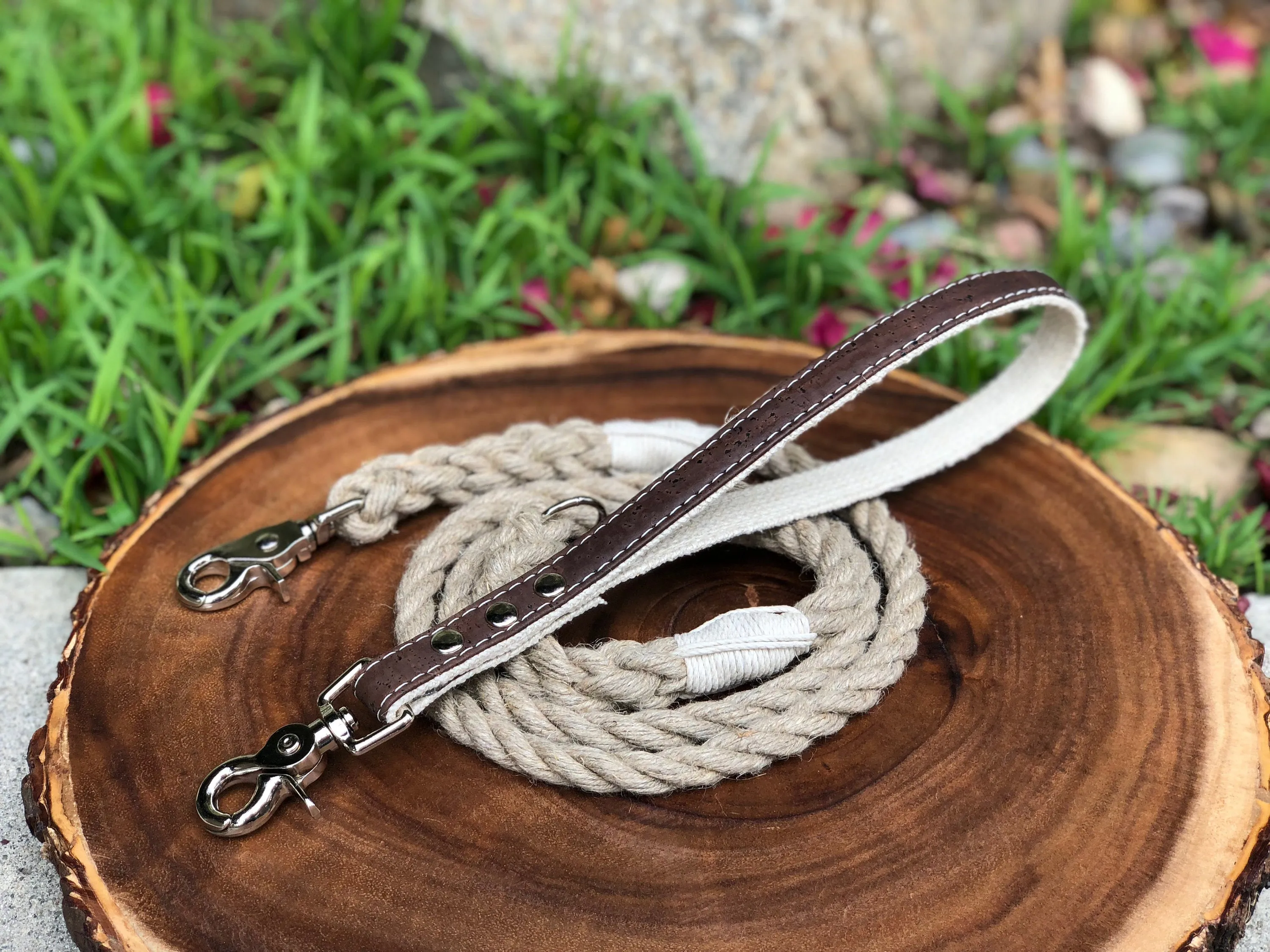 2-in-1 Interchangeable Dog Leash with Cork Handle