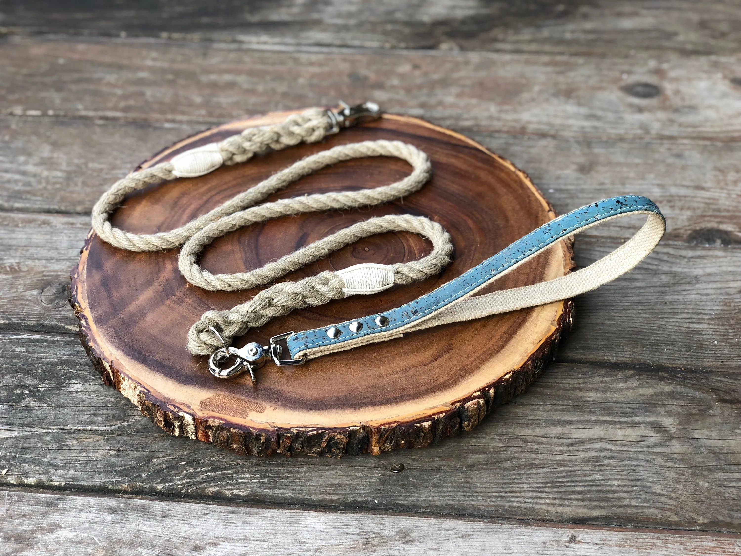 2-in-1 Interchangeable Dog Leash with Cork Handle