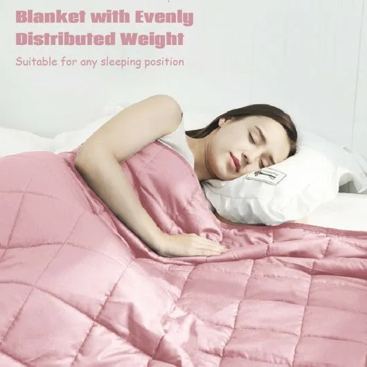 20lbs Premium Cooling Heavy Weighted Blanket-Pink
