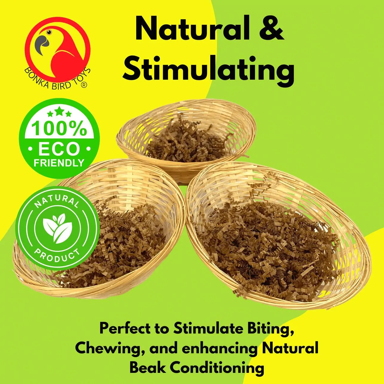 2280 Pack 3 Bamboo 9-Inch Baskets