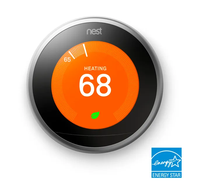 3rd Gen Nest Learning Thermostat - Black