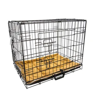48in Foldable Dog Crate with Tray & Cushion - Paw Mate