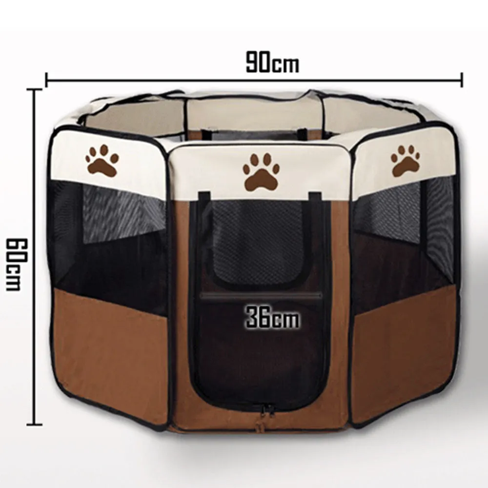 8 Panel Portable Puppy Dog Pet Exercise Playpen Crate