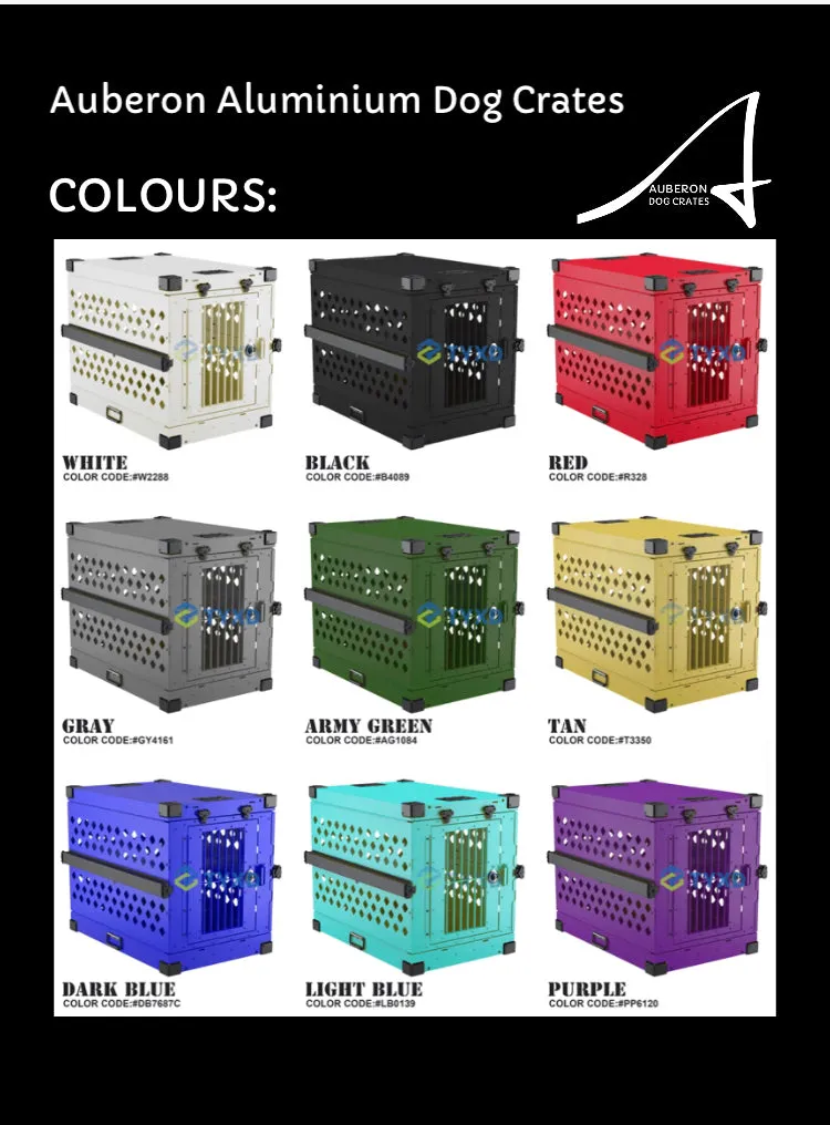 Aluminium Indestructible RIGID RANGE Dog Crate Stackable Dog Pet Puppy Crates Trolley Cage