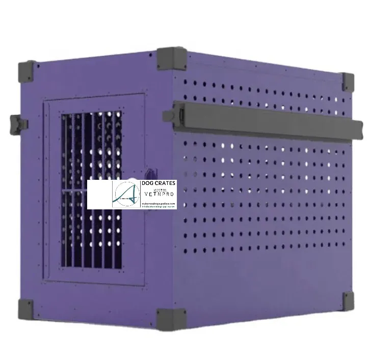 Aluminium Indestructible RIGID RANGE Dog Crate Stackable Dog Pet Puppy Crates Trolley Cage