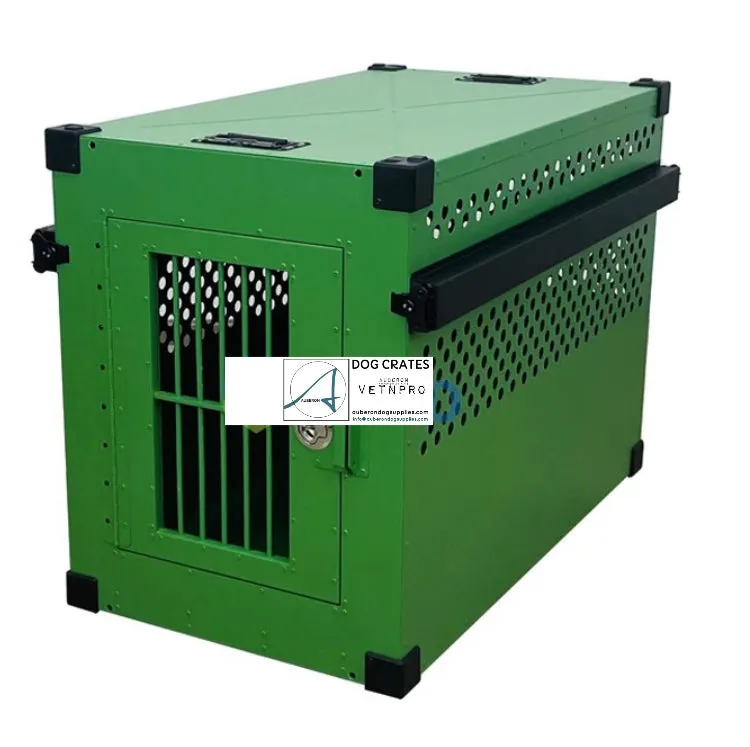 Aluminium Indestructible RIGID RANGE Dog Crate Stackable Dog Pet Puppy Crates Trolley Cage