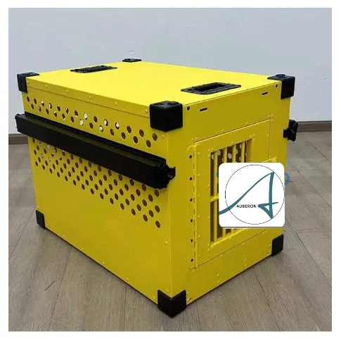Aluminium Indestructible RIGID RANGE Dog Crate Stackable Dog Pet Puppy Crates Trolley Cage