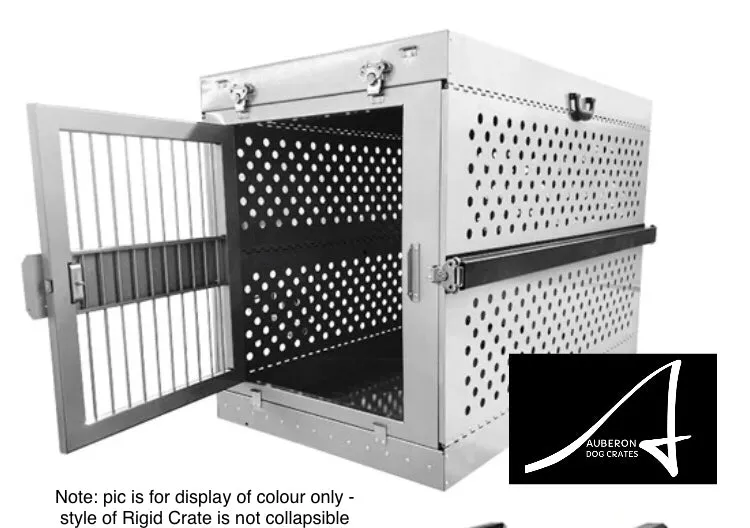 Aluminium Indestructible RIGID RANGE Dog Crate Stackable Dog Pet Puppy Crates Trolley Cage