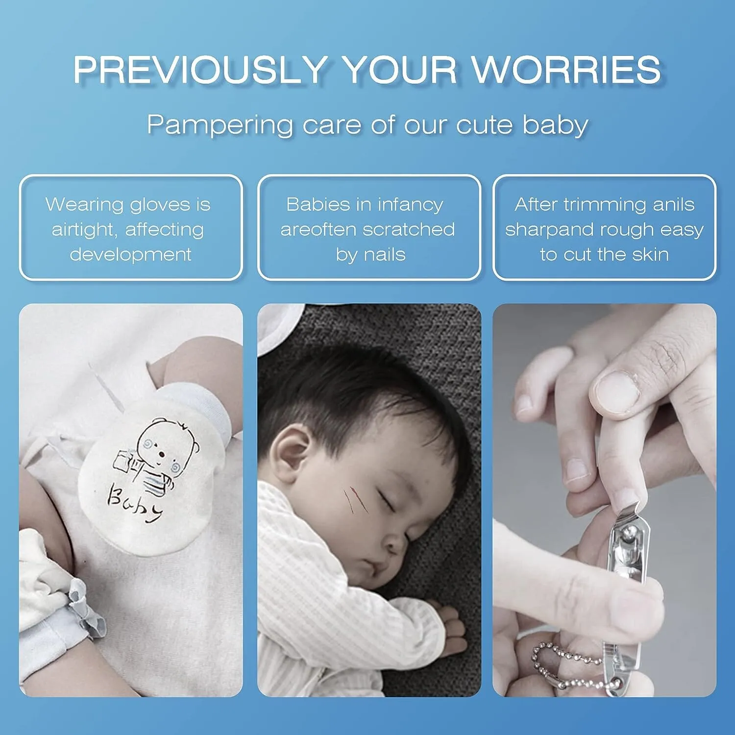 Baby Nail Clippers Baby Safe Electric Trimmer Nail File Kit