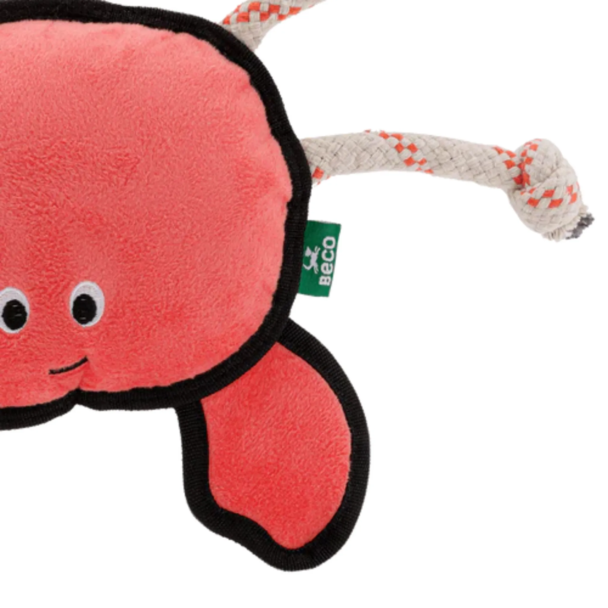 Beco Rough & Tough Recycled Dog Toy - Crab