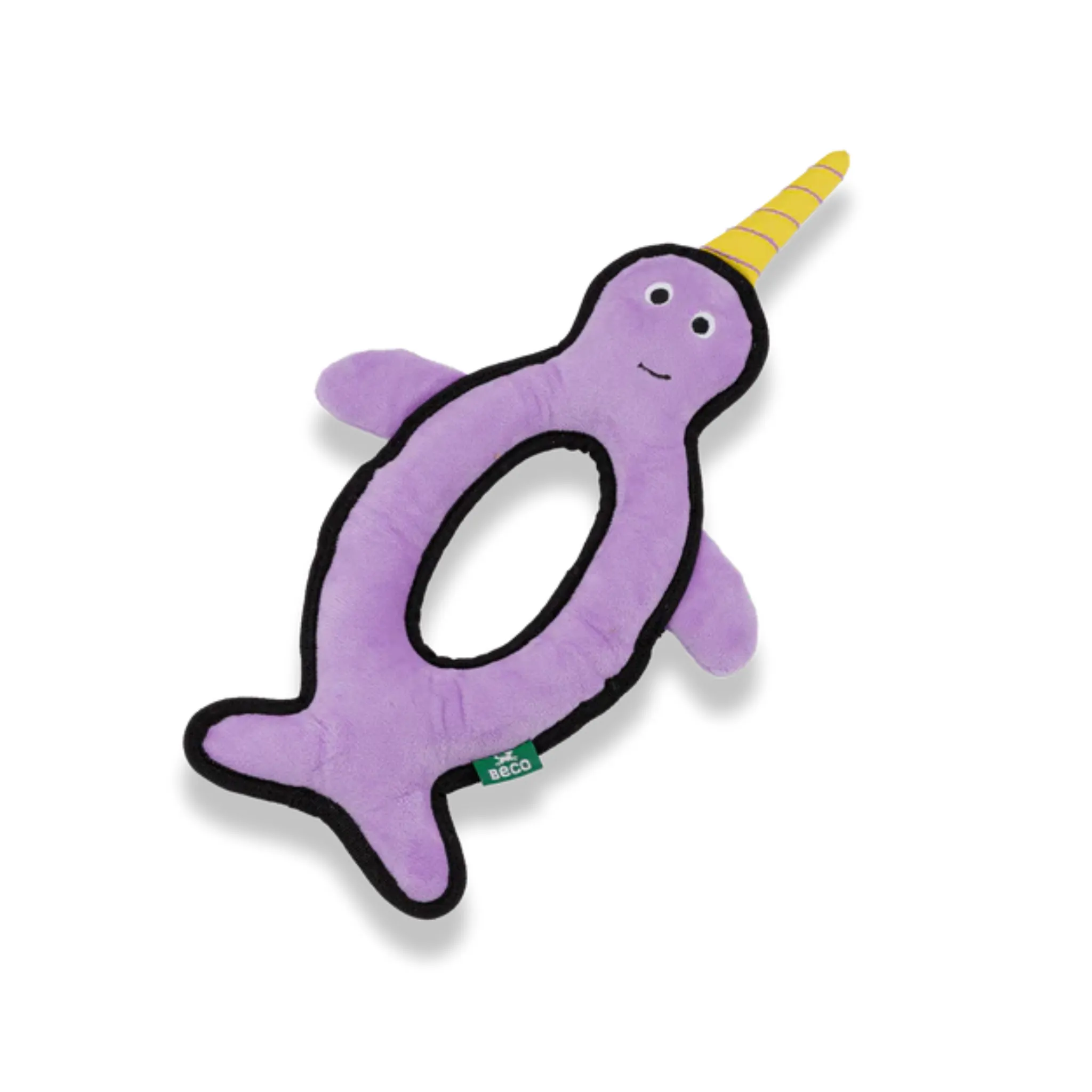 Beco Rough & Tough Recycled Dog Toy - Narwhal