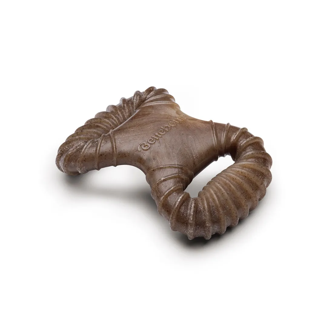 Benebone Adult Tiny 2pack Bacon Wishbone Dental Dog Chew Toy