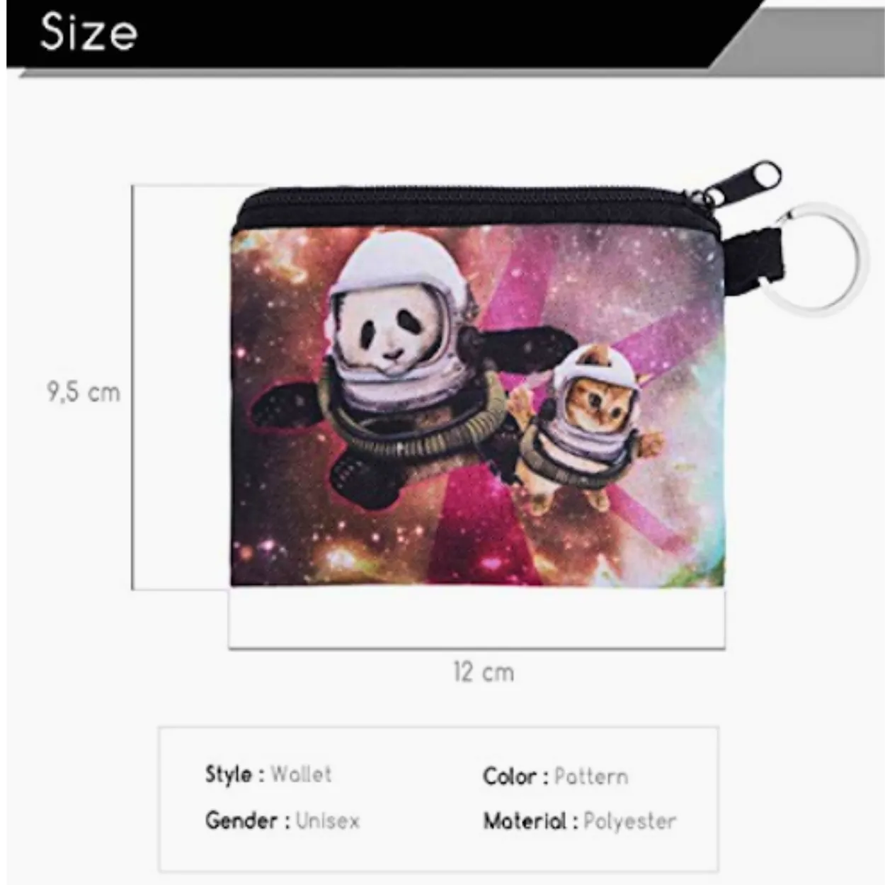 Cat and Panda Small Coin Purse