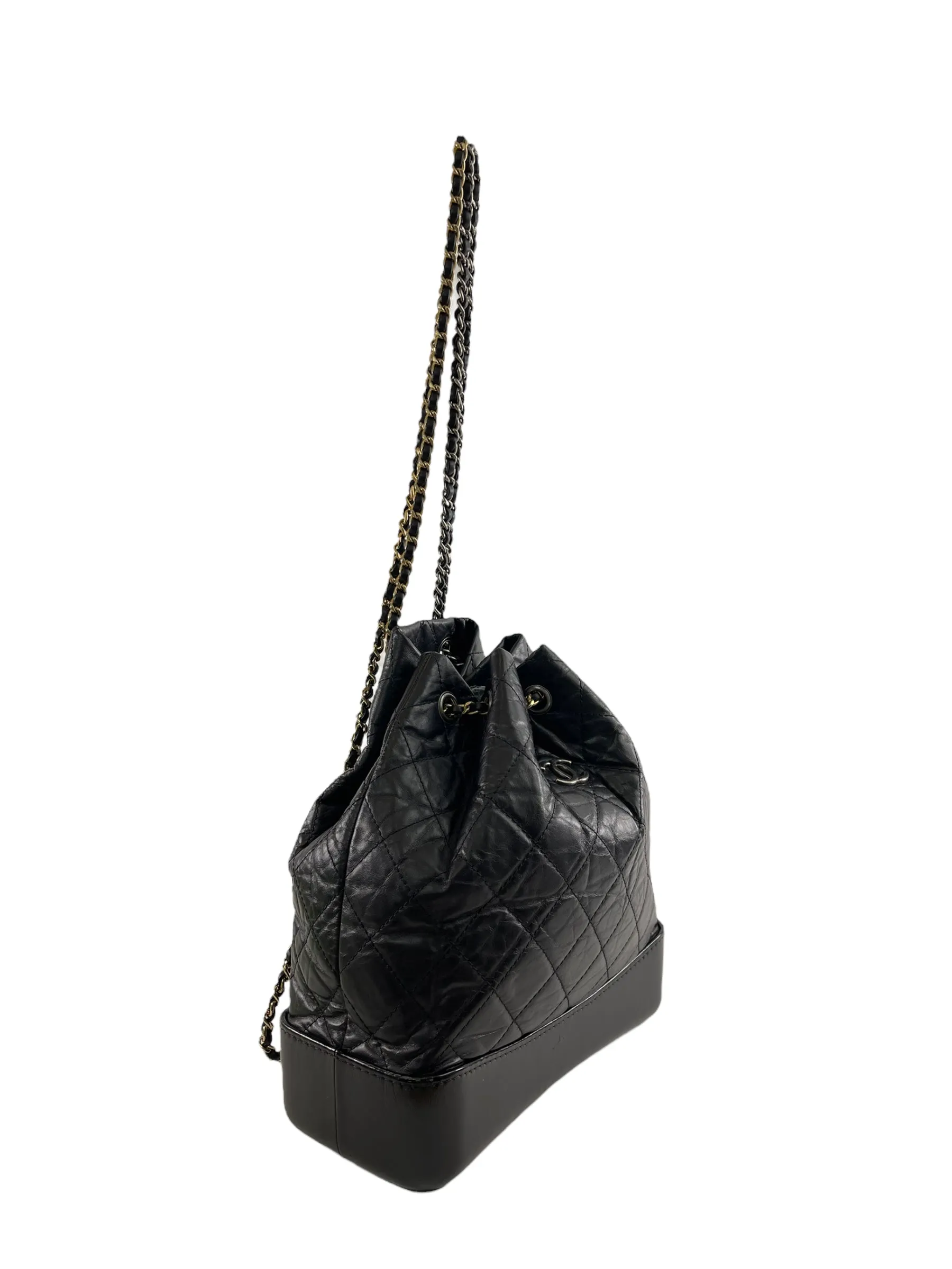 Chanel Black Caviar Leather Backpack