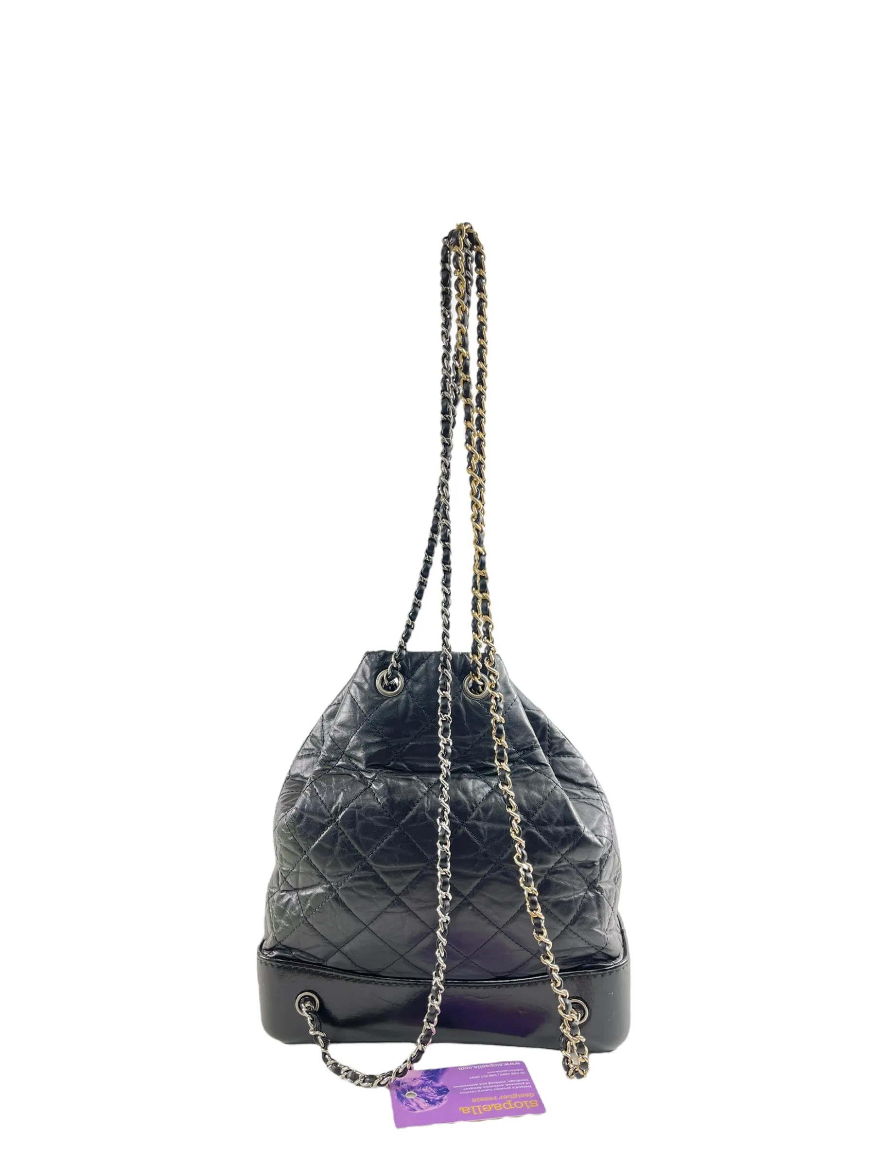 Chanel Black Caviar Leather Backpack