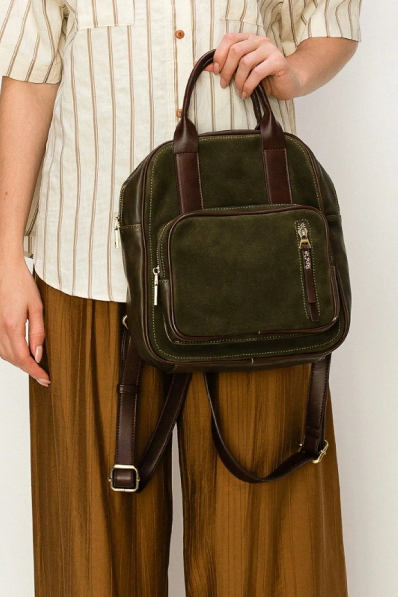 CJF121 Sharon Suede Backpack