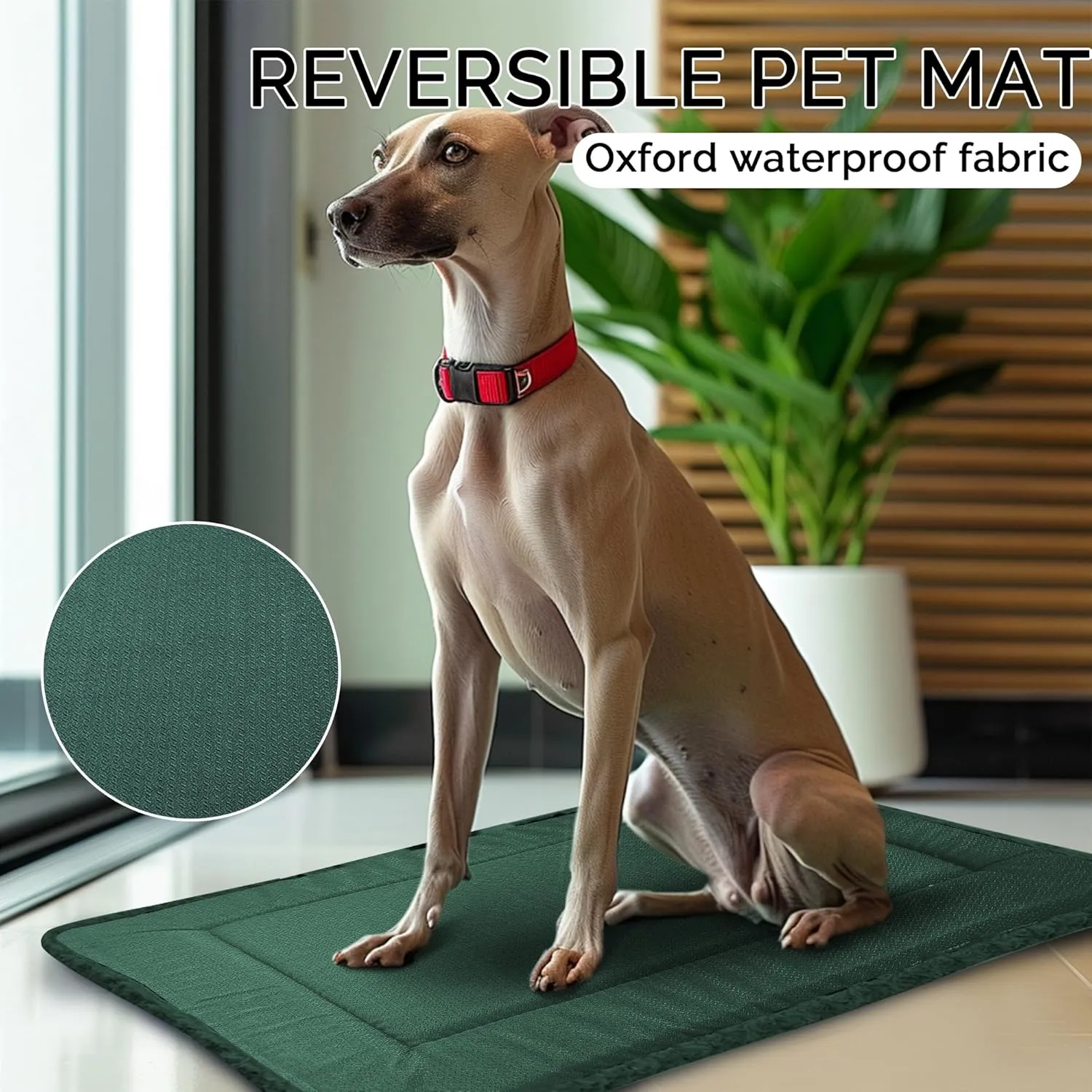 Dog Bed Mat - Reversible Crate Pad for Pet Comfort - Soft With Dual-Sided Design for All Seasons - Durable, Machine Washable for Crates, Travel, and Home