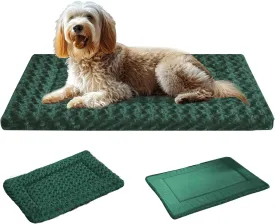 Dog Bed Mat - Reversible Crate Pad for Pet Comfort - Soft With Dual-Sided Design for All Seasons - Durable, Machine Washable for Crates, Travel, and Home