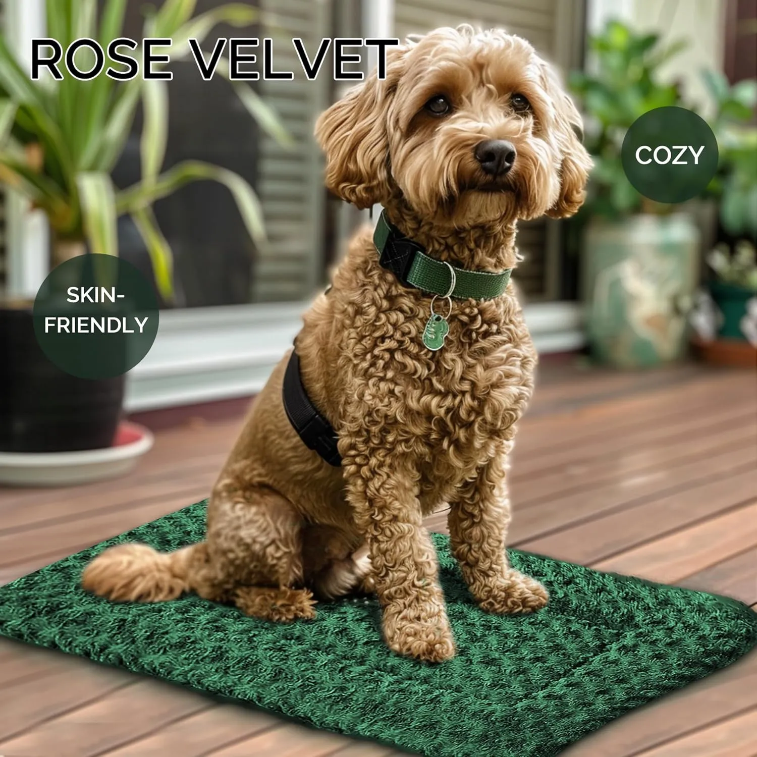 Dog Bed Mat - Reversible Crate Pad for Pet Comfort - Soft With Dual-Sided Design for All Seasons - Durable, Machine Washable for Crates, Travel, and Home