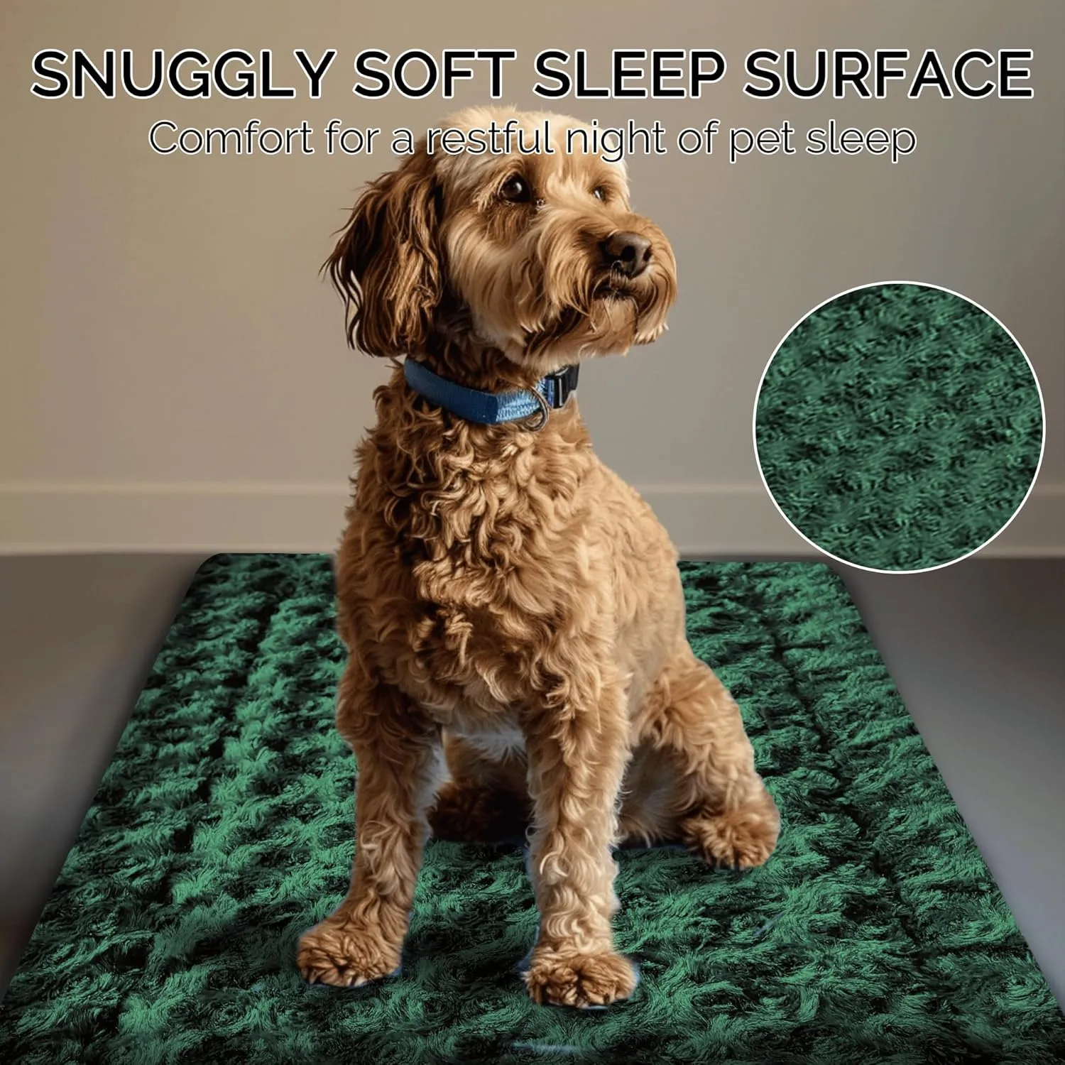Dog Bed Mat - Reversible Crate Pad for Pet Comfort - Soft With Dual-Sided Design for All Seasons - Durable, Machine Washable for Crates, Travel, and Home