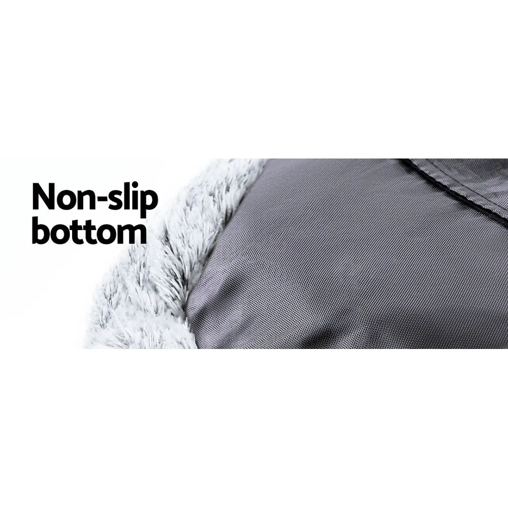 Dog Bed Pet Bed Cat Extra Large 110cm Charcoal