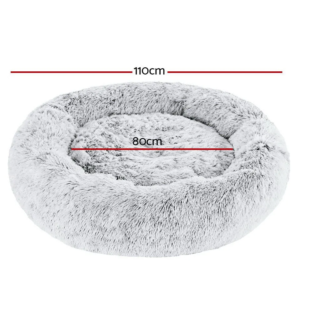 Dog Bed Pet Bed Cat Extra Large 110cm Charcoal