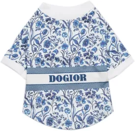 Dog T-Shirt Tee Clothes Vest Lightweight Stretchy Soft Cool Breathable Puppy (DogiorBlue, Small)