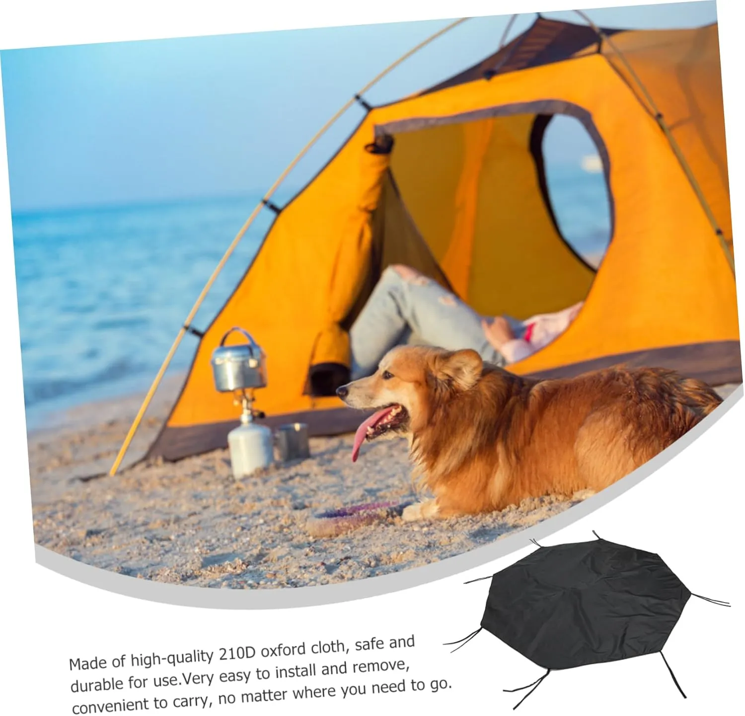 DOITOOL 2pcs Heavy Duty Oxford Dog Crate Cover Outdoor Pet Playpen Canopy Uv Shade for Camping Canopy for Dogs Puppies Fits Standard Playpens
