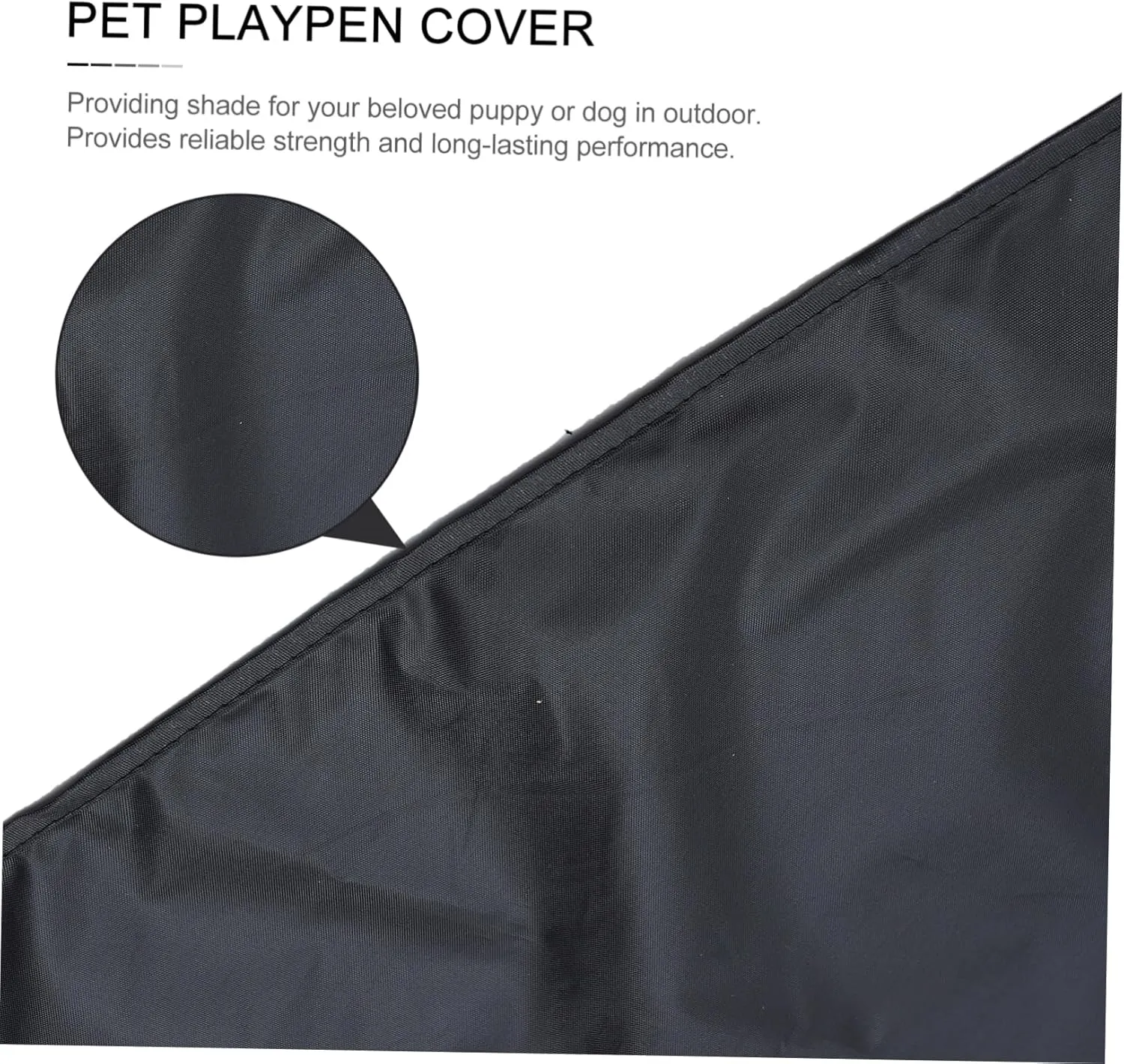 DOITOOL 2pcs Heavy Duty Oxford Dog Crate Cover Outdoor Pet Playpen Canopy Uv Shade for Camping Canopy for Dogs Puppies Fits Standard Playpens