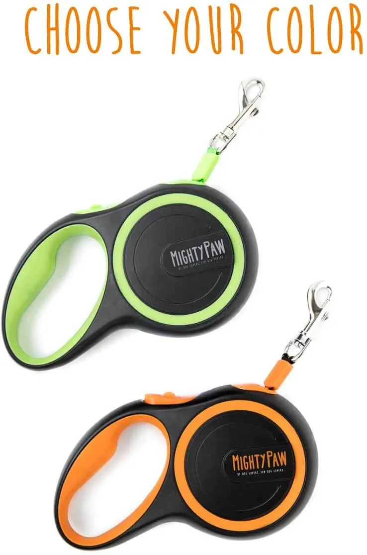 Durable and Reflective Retractable Dog Leash by Mighty Paw
