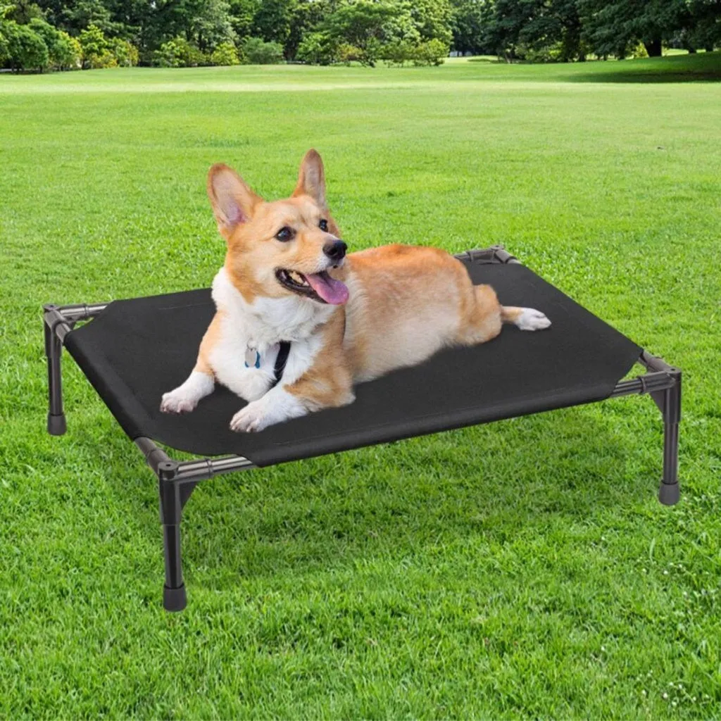 Durable Elevated Dog Bed, XL, Cool Mesh, Floofi
