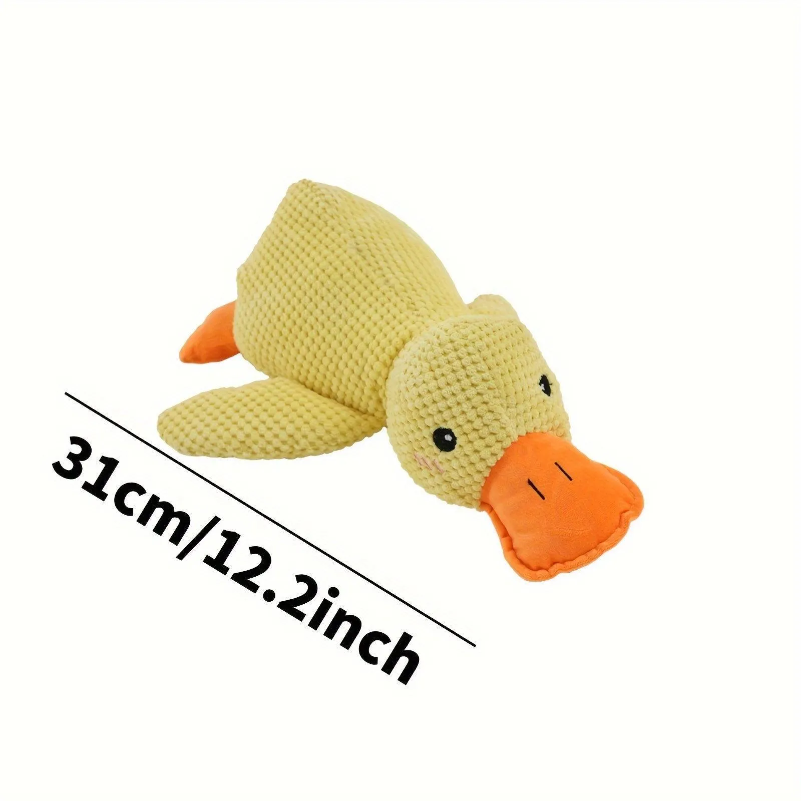 Interactive Duck Squeaky Plush Toy