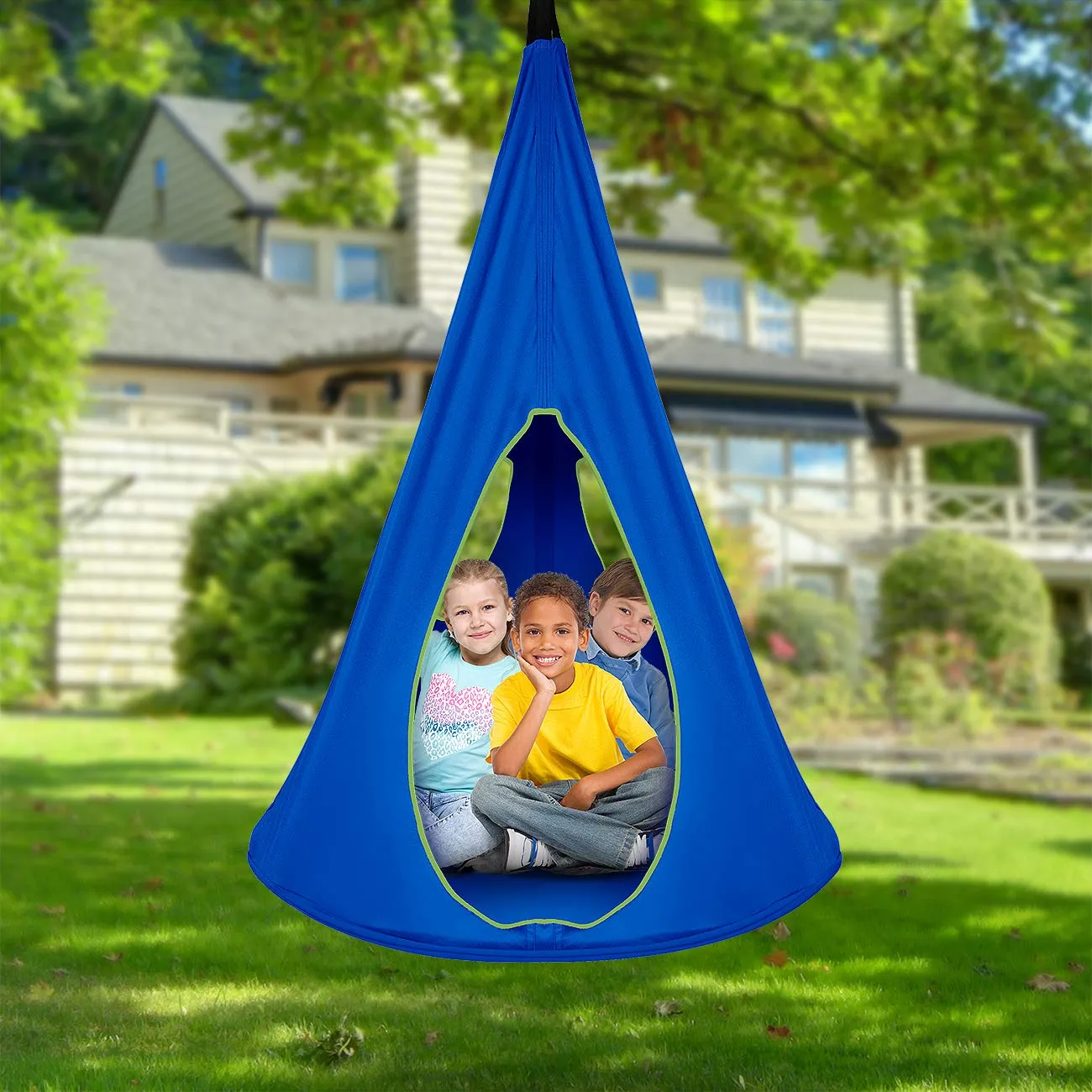 Kids Hanging Nest Swing Chair Nook - Sorbus