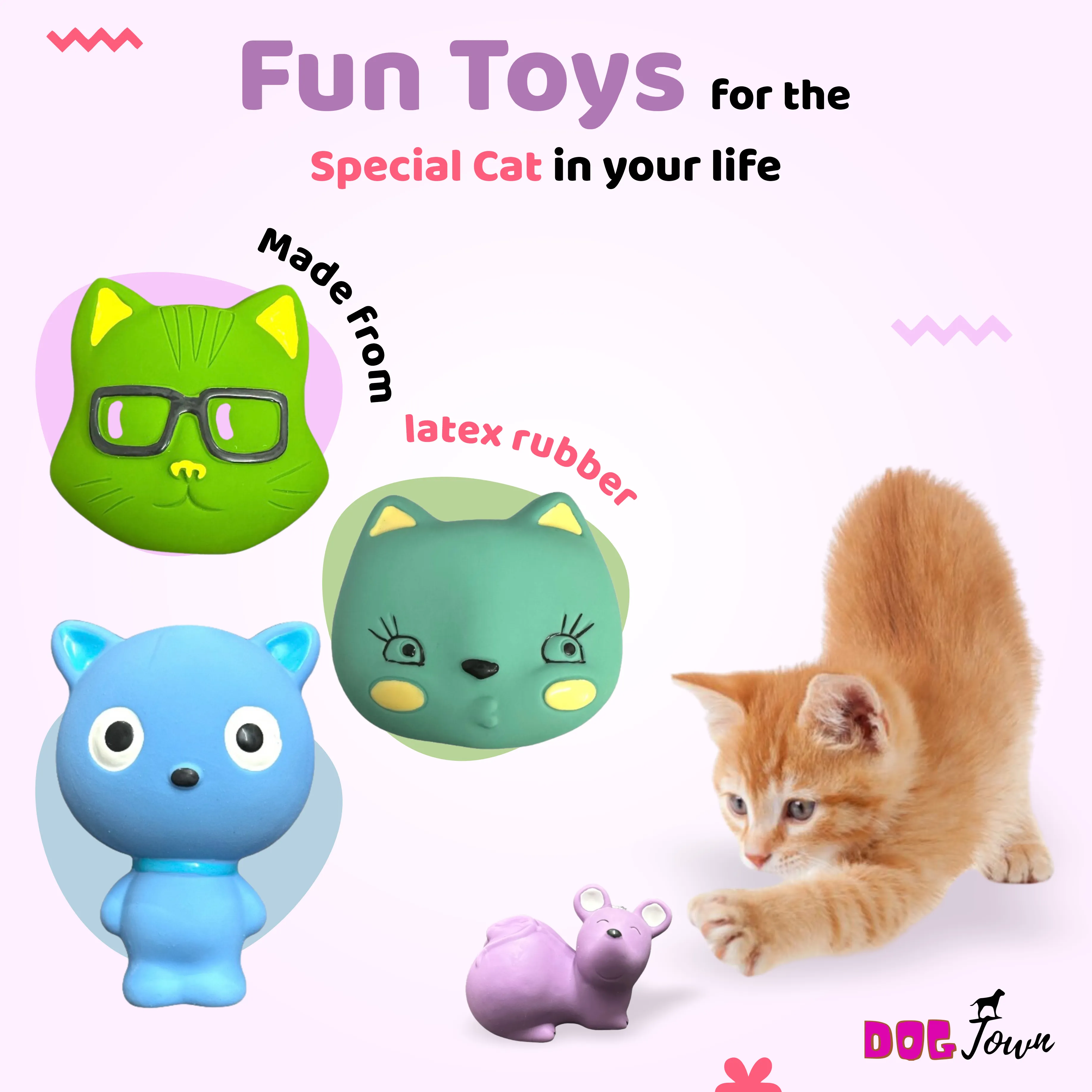 Latex Interactive Training Fetch and Play Squeaky Toy- Combos Owl, Pineapple Fruit, Latex Green Ball, Squeaky Branch Toy