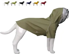 LoveLonglong Premium Waterproof Dog Raincoat with Reflective Safety Features Pet Raincoats for Large Medium Small Dogs Khaki XL