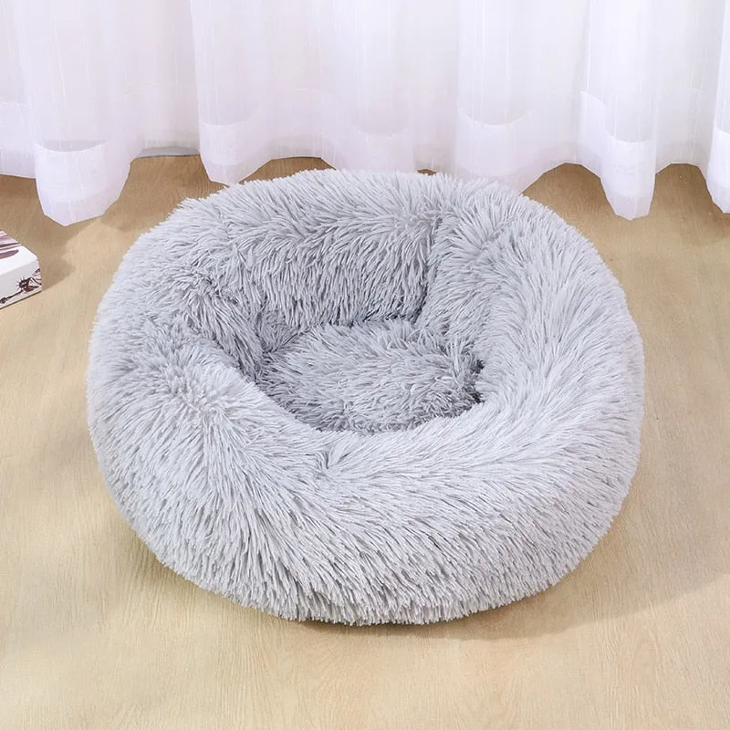 Luxurious Plush Pet Bed - High-Quality Comfort for Dogs and Cats
