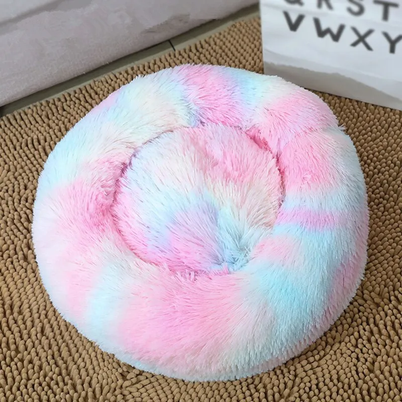 Luxurious Plush Pet Bed - High-Quality Comfort for Dogs and Cats