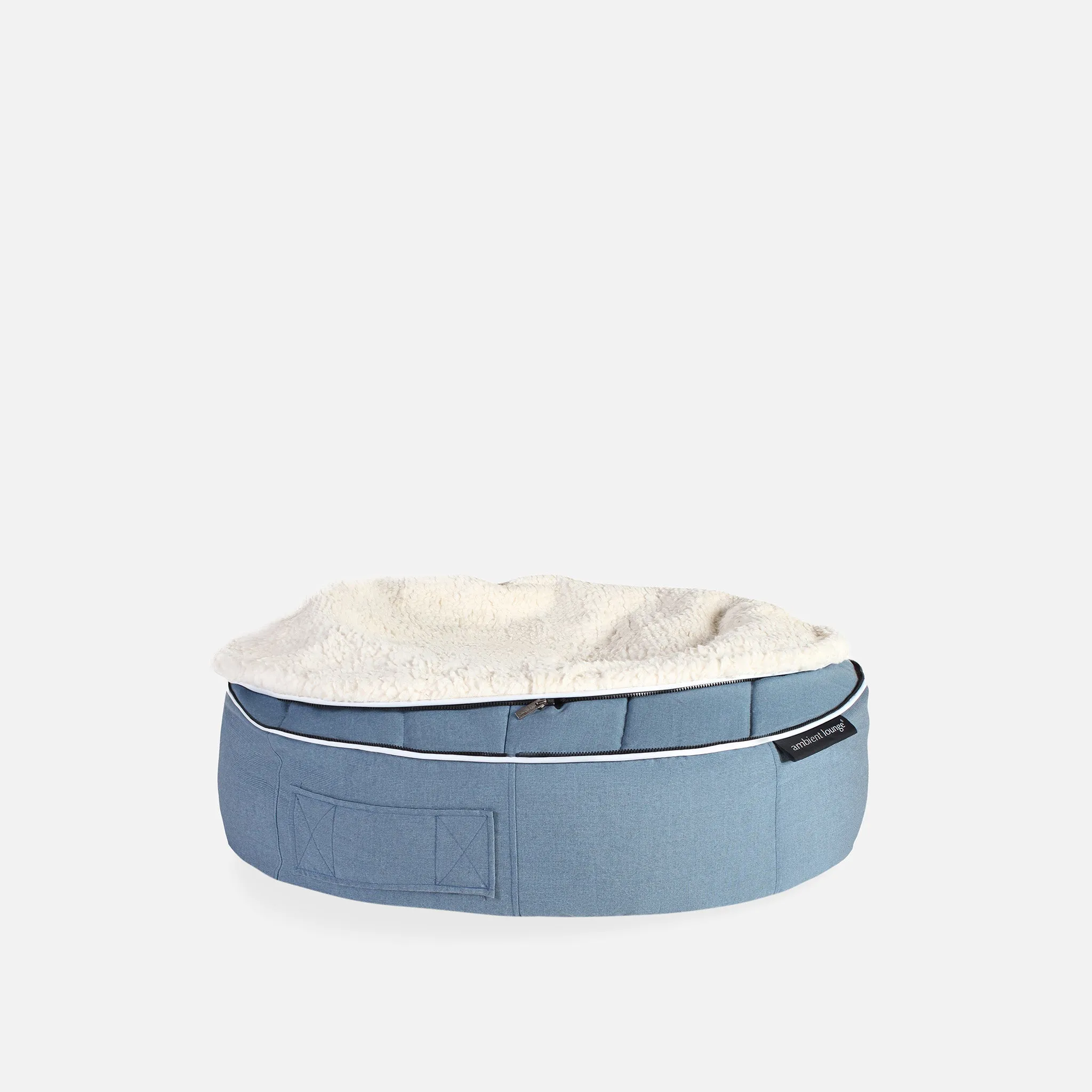 (M) Premium Indoor/Outdoor Dog Bed (Blue Dream Organic Cotton)