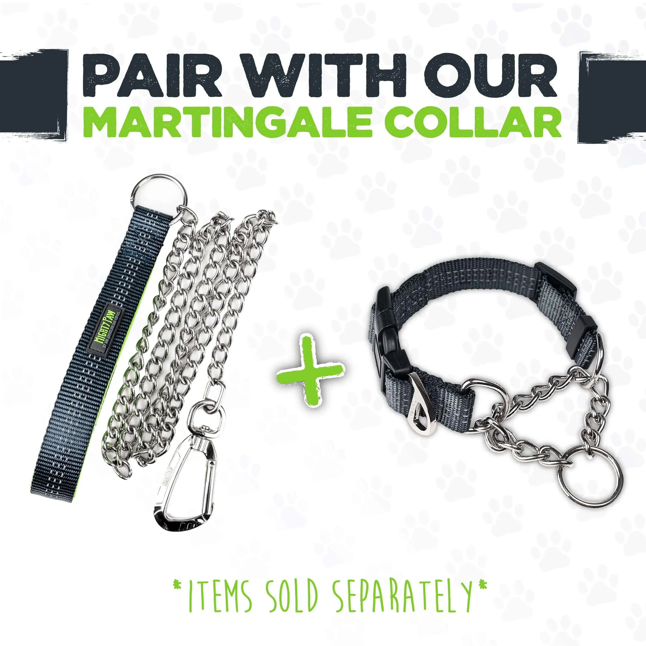 Mighty Paw Heavy-Duty Chain Dog Leash for Large Breeds