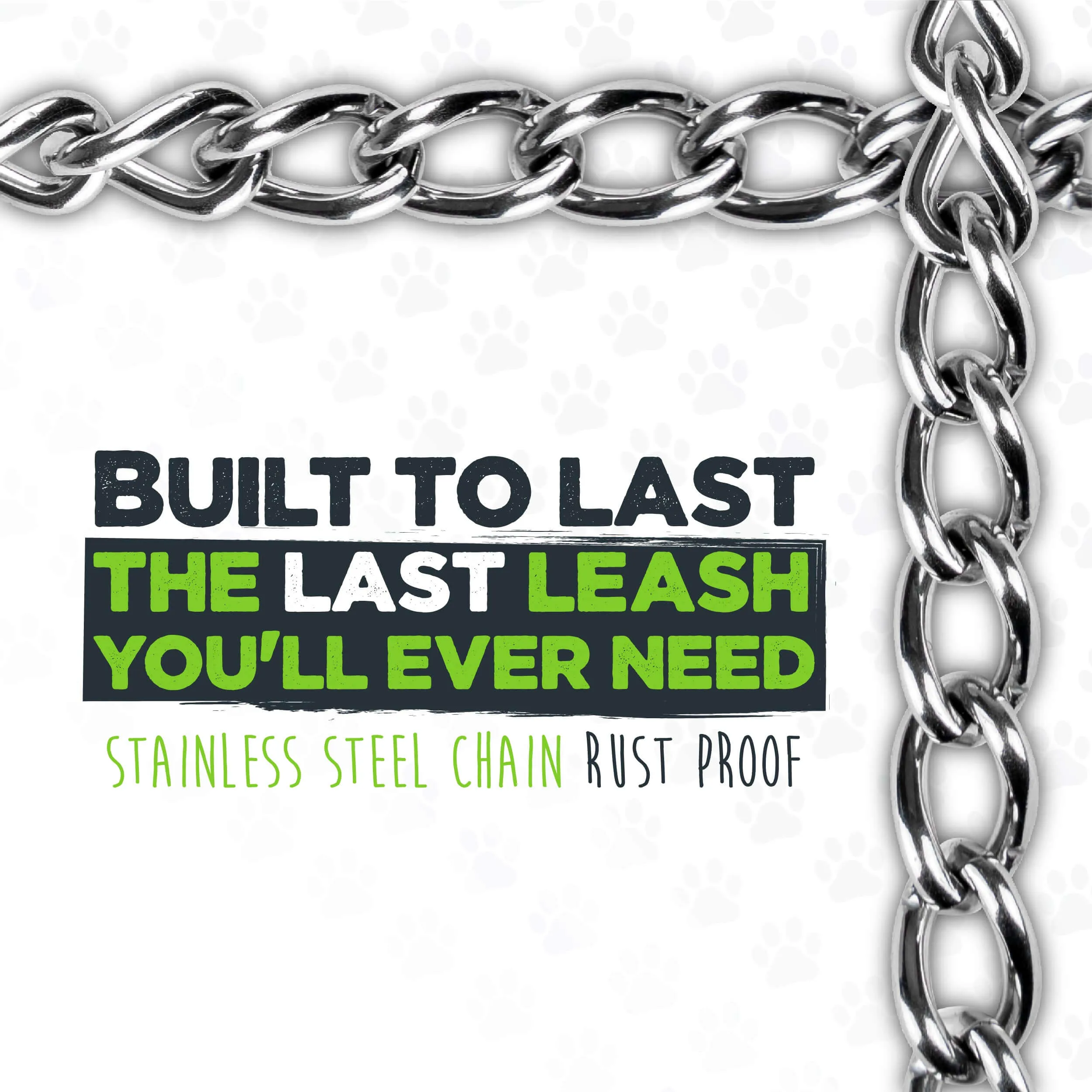 Mighty Paw Heavy-Duty Chain Dog Leash for Large Breeds