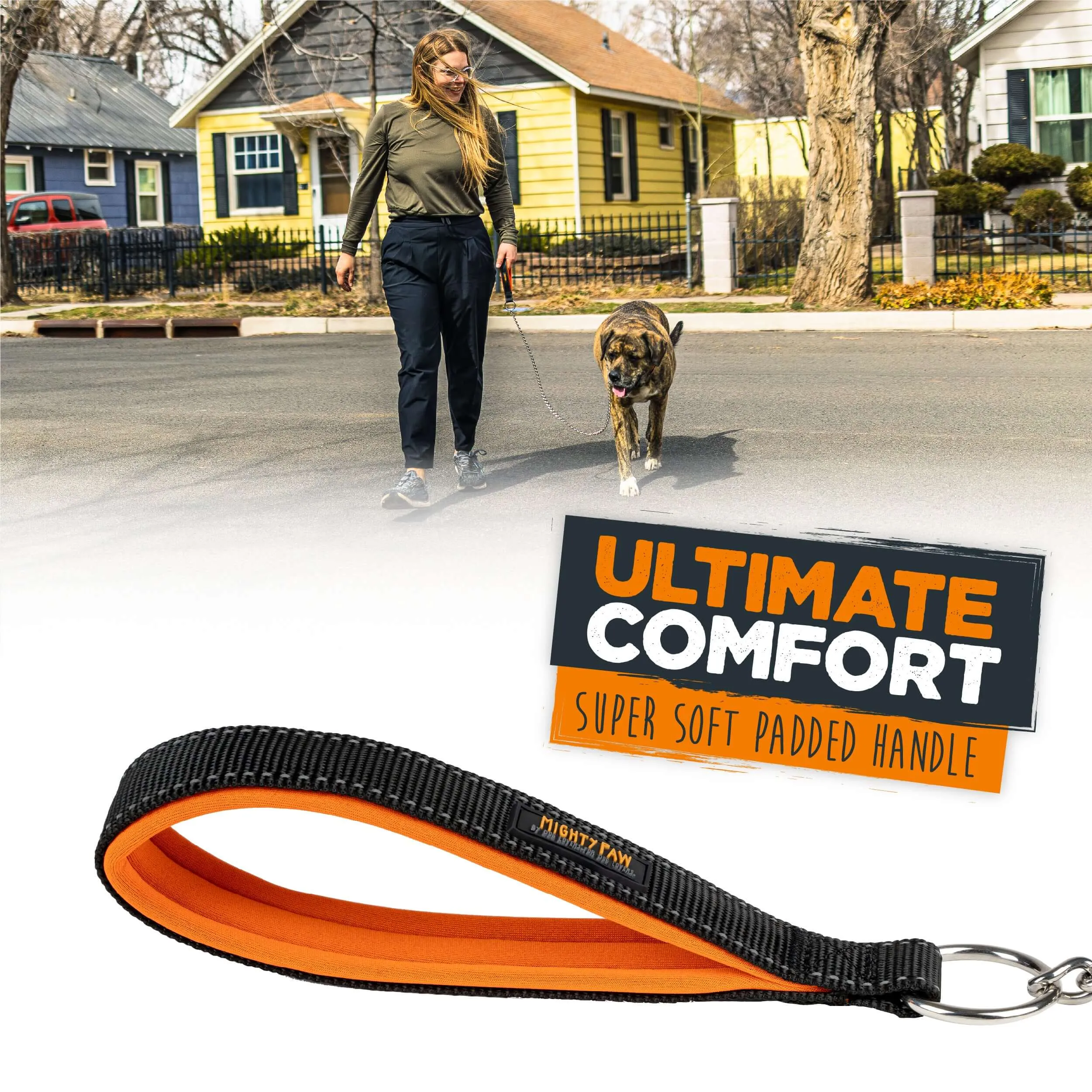 Mighty Paw Heavy-Duty Chain Dog Leash for Large Breeds