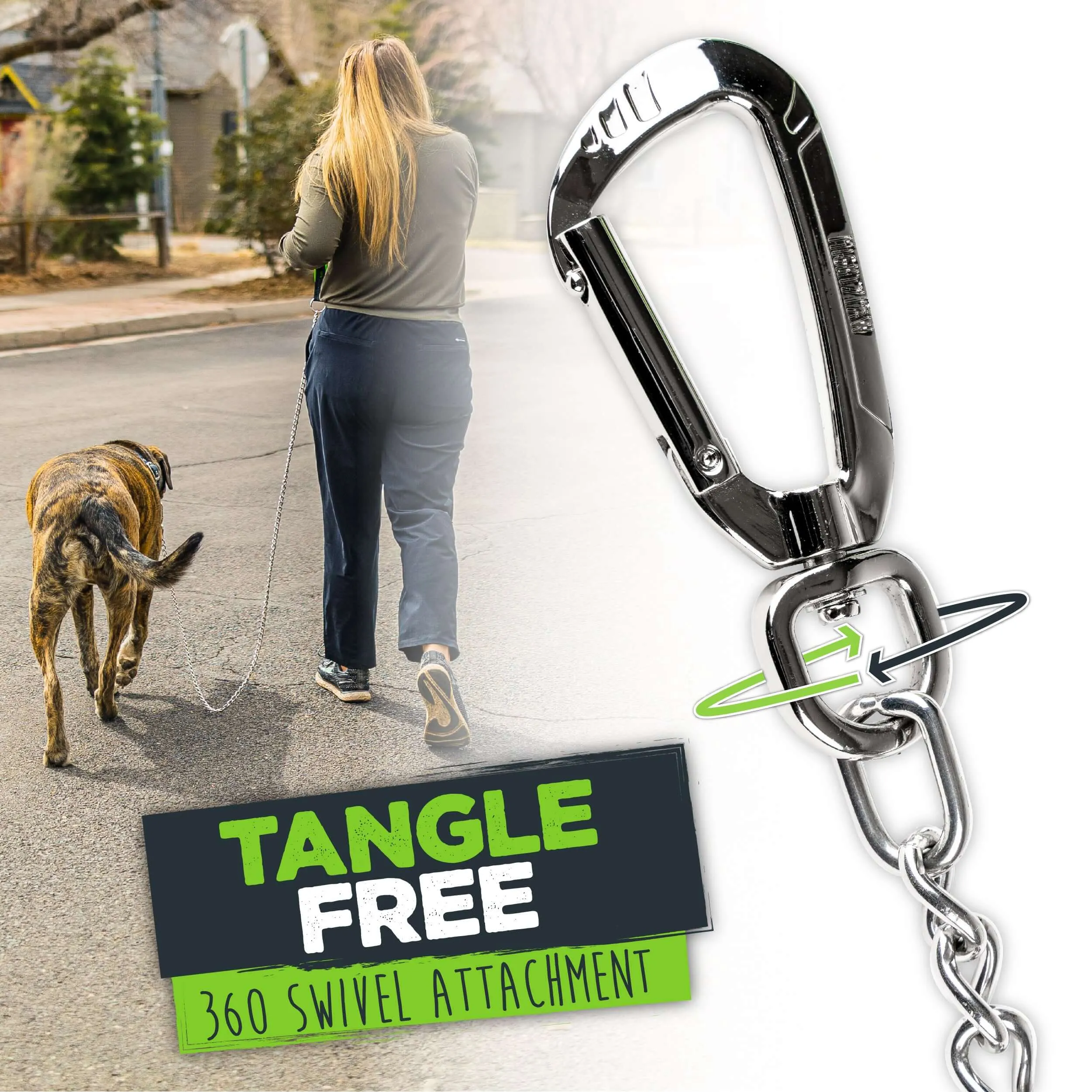 Mighty Paw Heavy-Duty Chain Dog Leash for Large Breeds