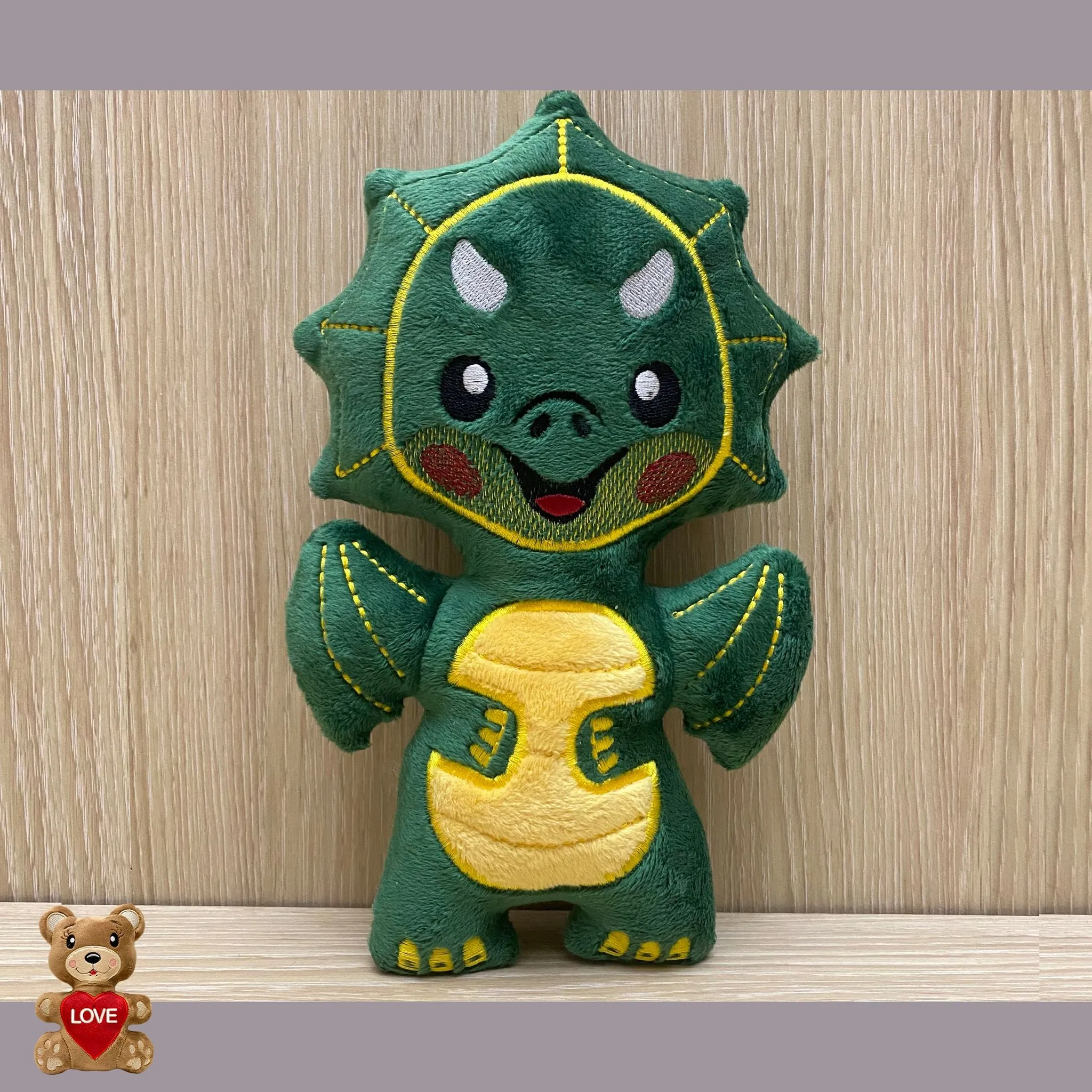 Personalised Green Dragon Stuffed toy - Custom Gifts For Children