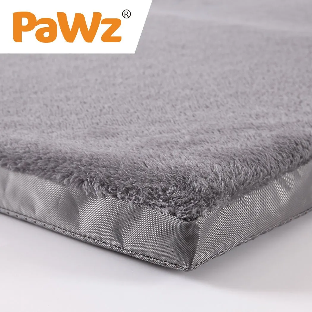 Pet Bed Foldable Dog Puppy Beds Cushion Pad Pads Soft Plush Black XXL