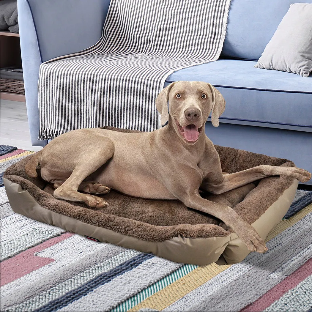 Pet Bed Mattress Dog Cat Pad Mat Cushion Soft Winter Warm Large Cream