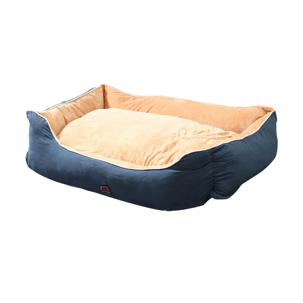 Pet Bed Mattress Dog Cat Pad Mat Puppy Cushion Soft Warm Washable L Blue