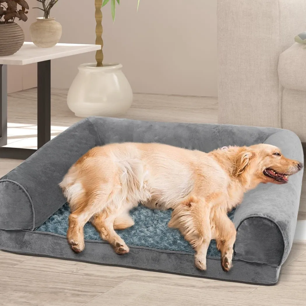 Pet Bed Sofa Dog Beds Bedding Soft Warm Mattress Cushion Pillow Mat Plush L