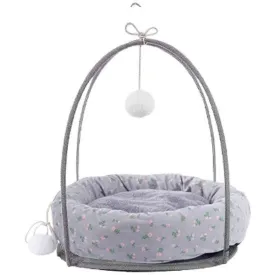 Pet Cotton Nest - Cradle Floral Gray