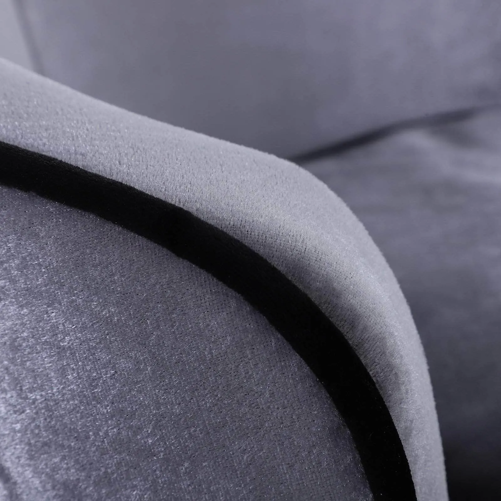 Plush Fabric Elevated Small Dog Sofa Bed in Silver Grey