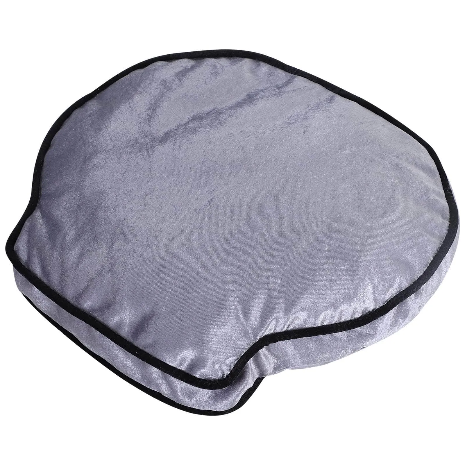 Plush Fabric Elevated Small Dog Sofa Bed in Silver Grey